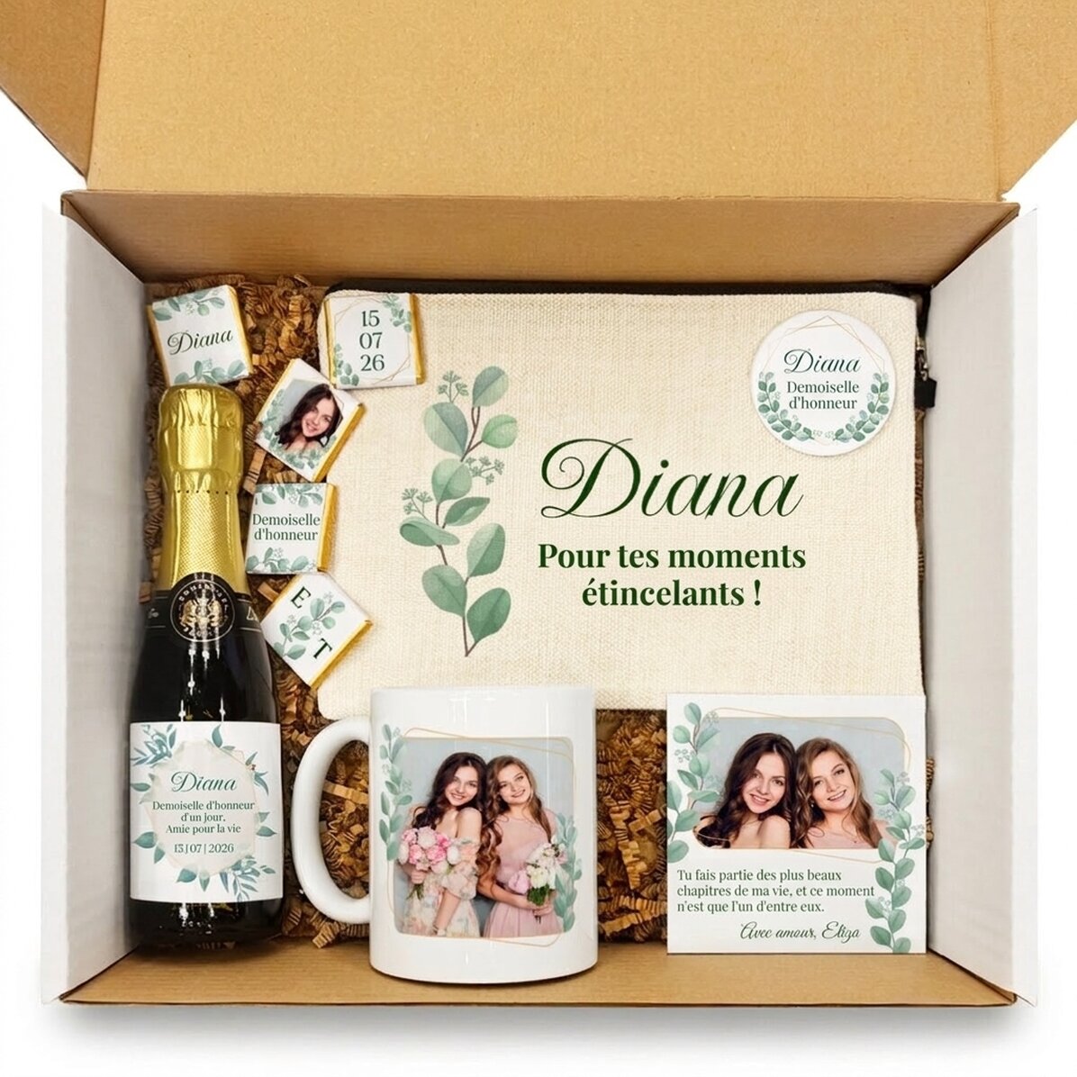 Coffret cadeau pour la demoiselle d