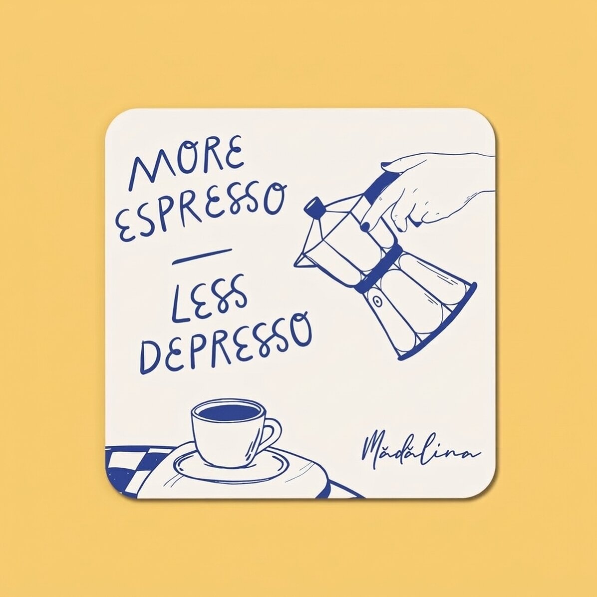 Porte-verre personnalisé avec prénom - More espresso