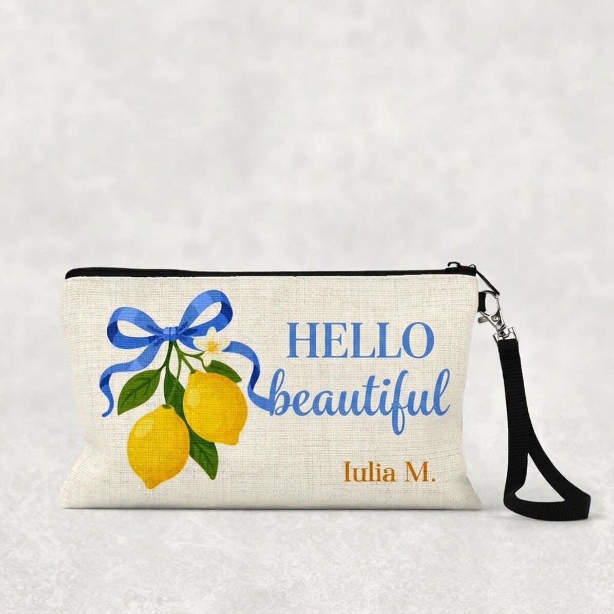 Trousse de maquillage personnalisée avec inscription - Ciao bella