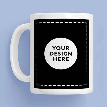 Tasse personnalisée avec votre motif sur les deux côtés