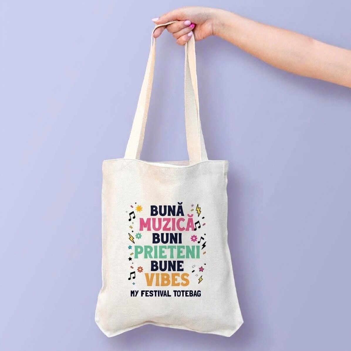 Sac personnalisé avec inscription - Festival Good Vibes