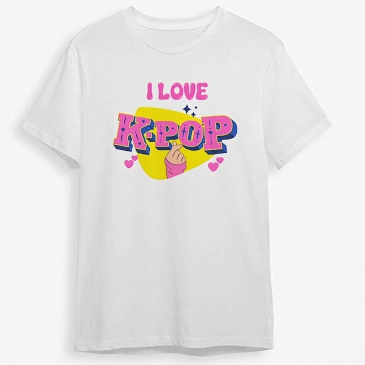 T-shirt en coton pour enfants personnalisé avec un texte - Kpop