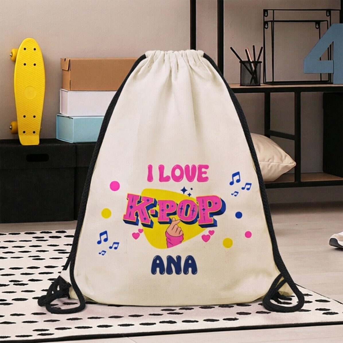 Sac à dos personnalisé avec inscription - K-pop