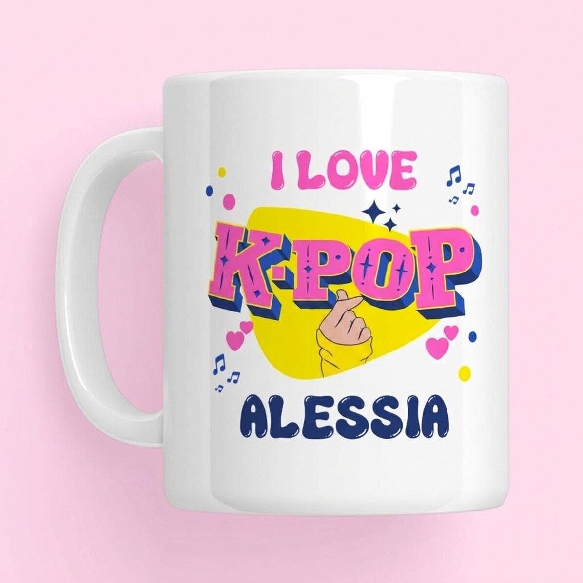 Tasse personnalisée avec texte - K-pop