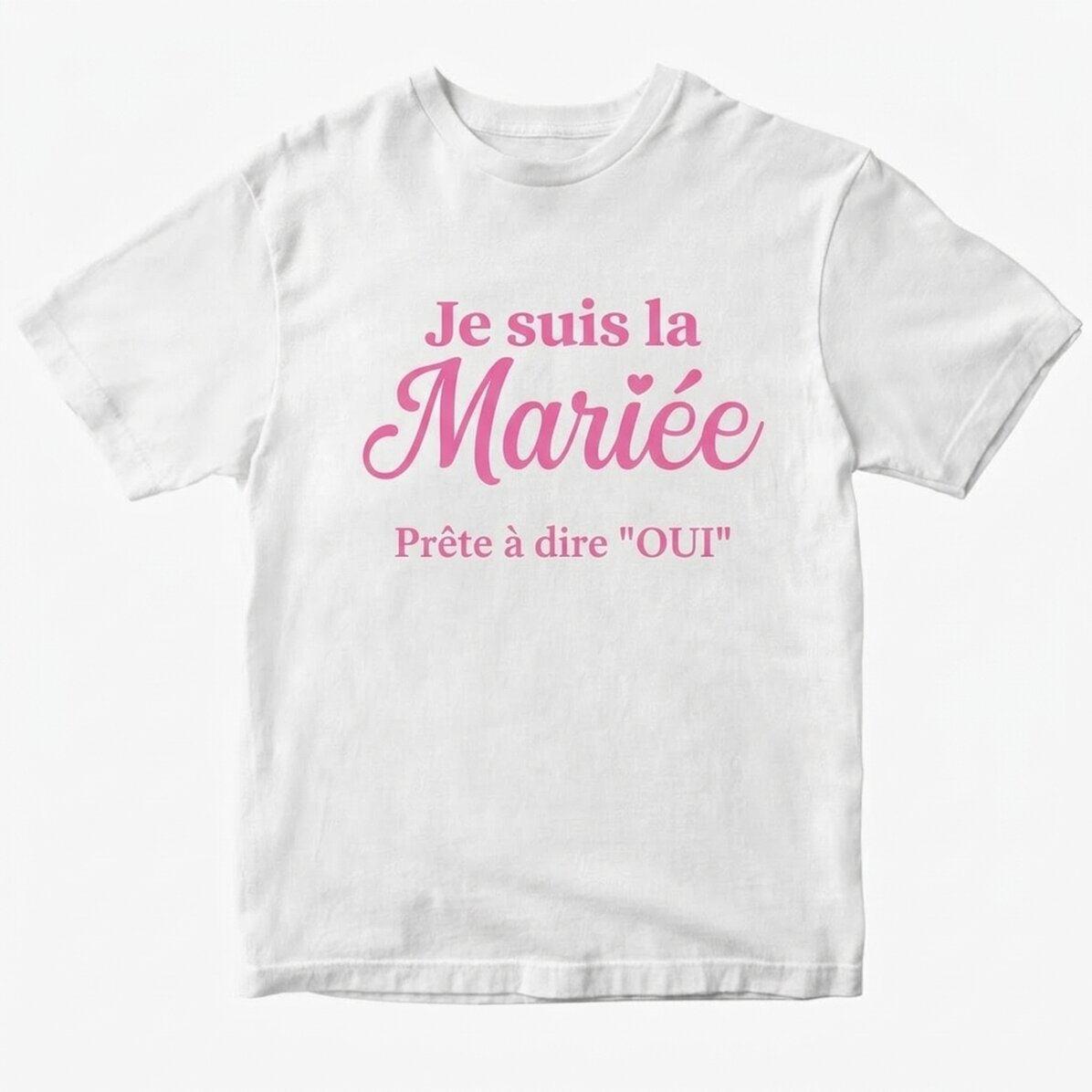 T-shirt en coton personnalisé avec un texte - L