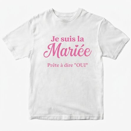 T-shirt en coton personnalisé avec un texte - L