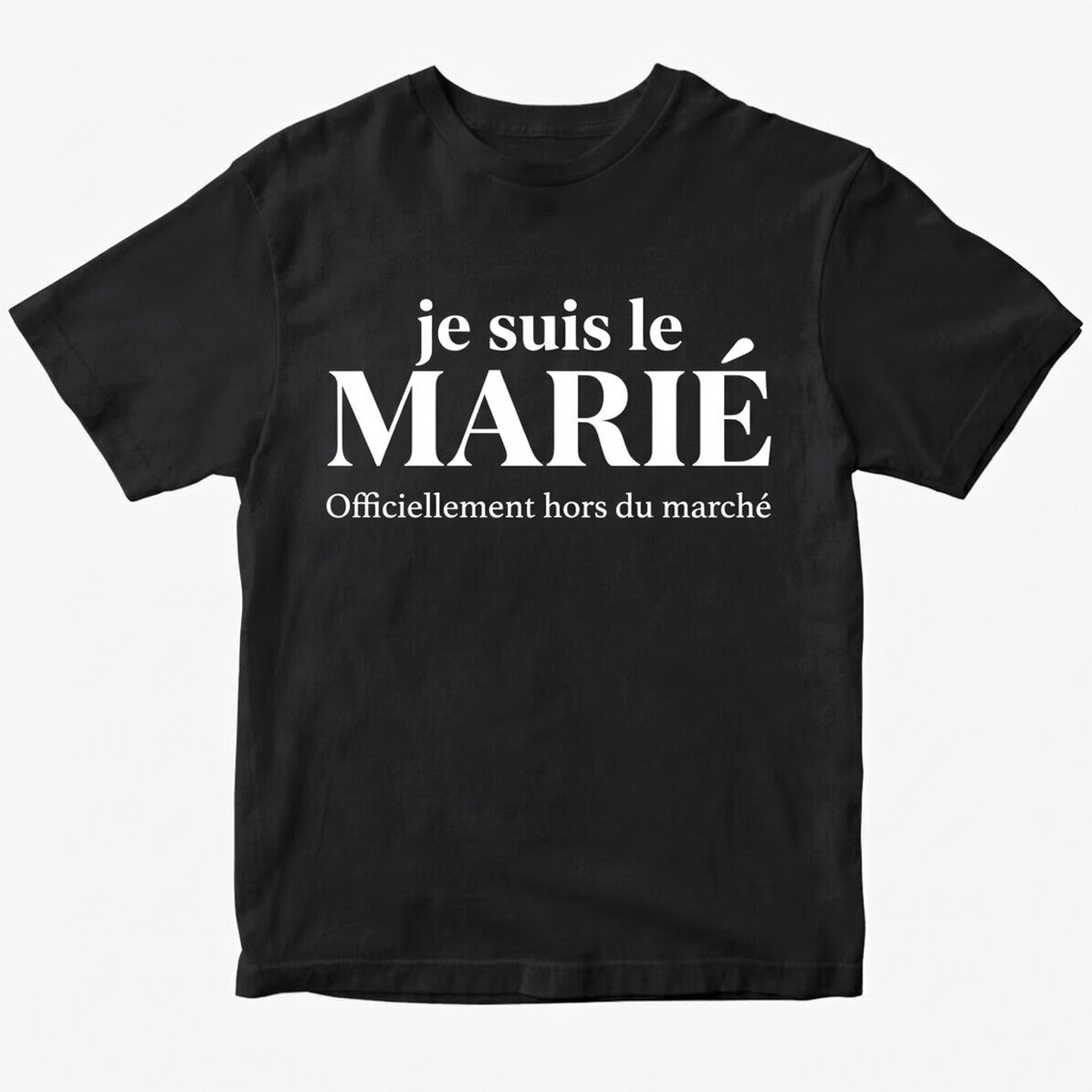 T-shirt en coton personnalisé avec un texte - L