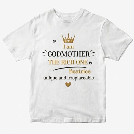 T-shirt en coton personnalisé avec un texte - Nasa bogatasa