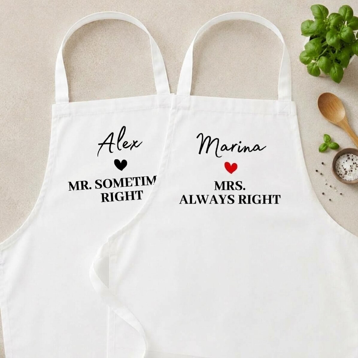Ensembles personnalisés pour les couples - Mrs & Mr Right