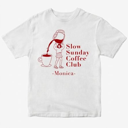 T-shirt en coton personnalisé avec un texte - Coffee