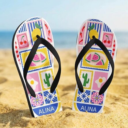 Tongs personnalisées avec un prénom - Summer