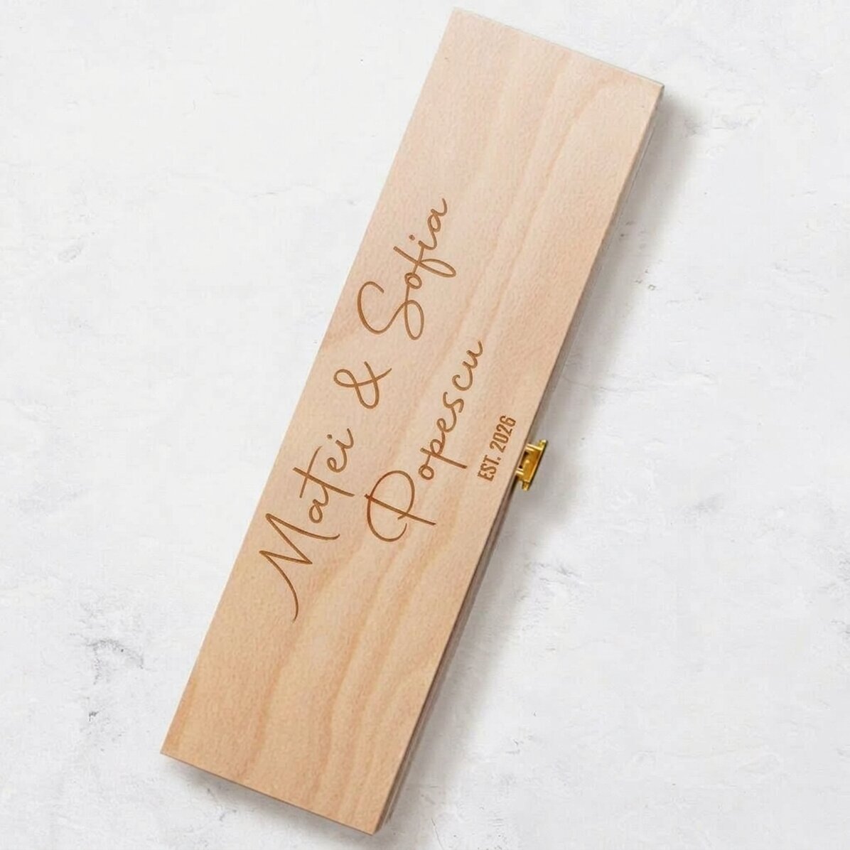 Coffret de vin personnalisé avec un message