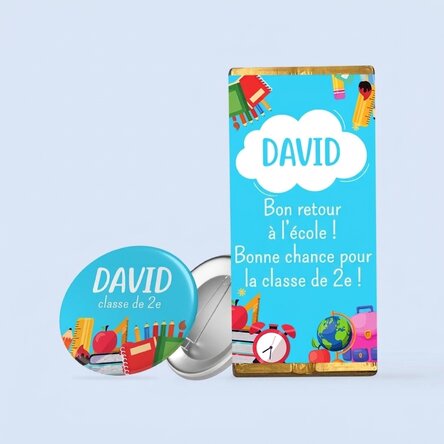 Coffret cadeau personnalisé pour enfants - Bon retour à l