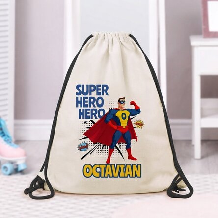 Sac à dos personnalisé avec inscription - Super-héros