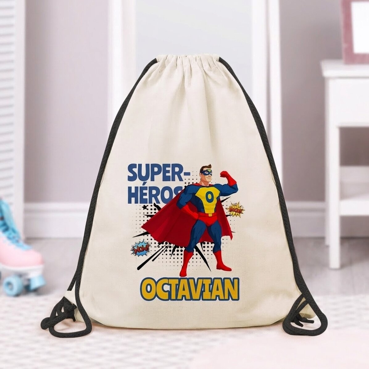 Sac à dos personnalisé avec inscription - Super-héros