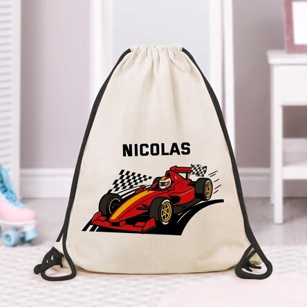 Sac à dos personnalisé avec prénom - Voiture