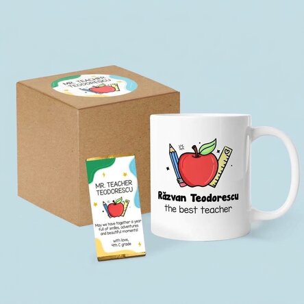 Coffret cadeau personnalisé pour la rentrée scolaire - Professeurs/enseignants