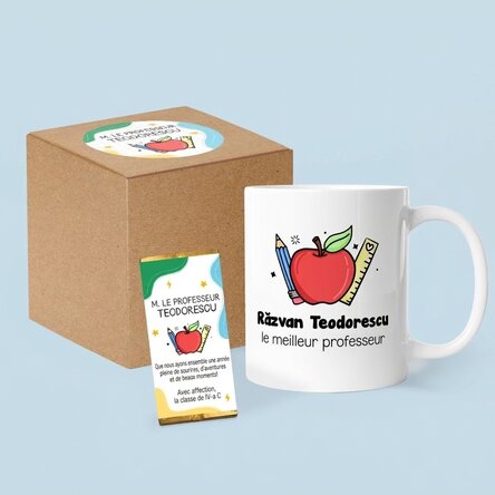 Coffret cadeau personnalisé pour la rentrée scolaire - Professeurs/enseignants