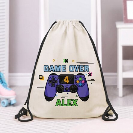 Sac à dos personnalisé avec inscription - Game over