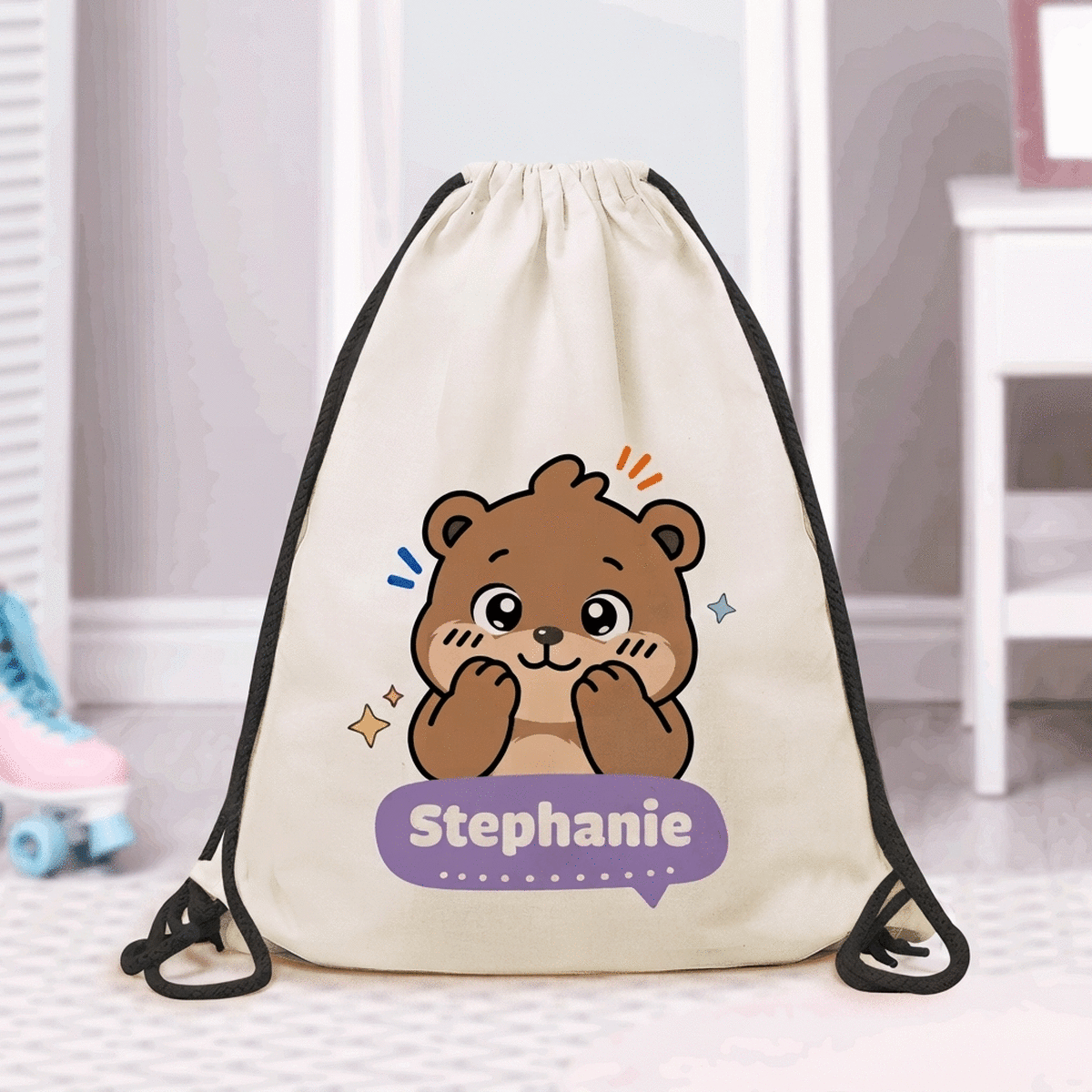 Sac à dos personnalisé avec prénom - Ourson