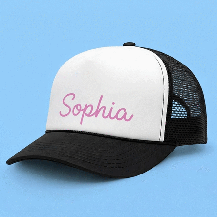 Casquette personnalisée avec un prénom