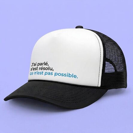Casquette personnalisée avec inscription - Drôle
