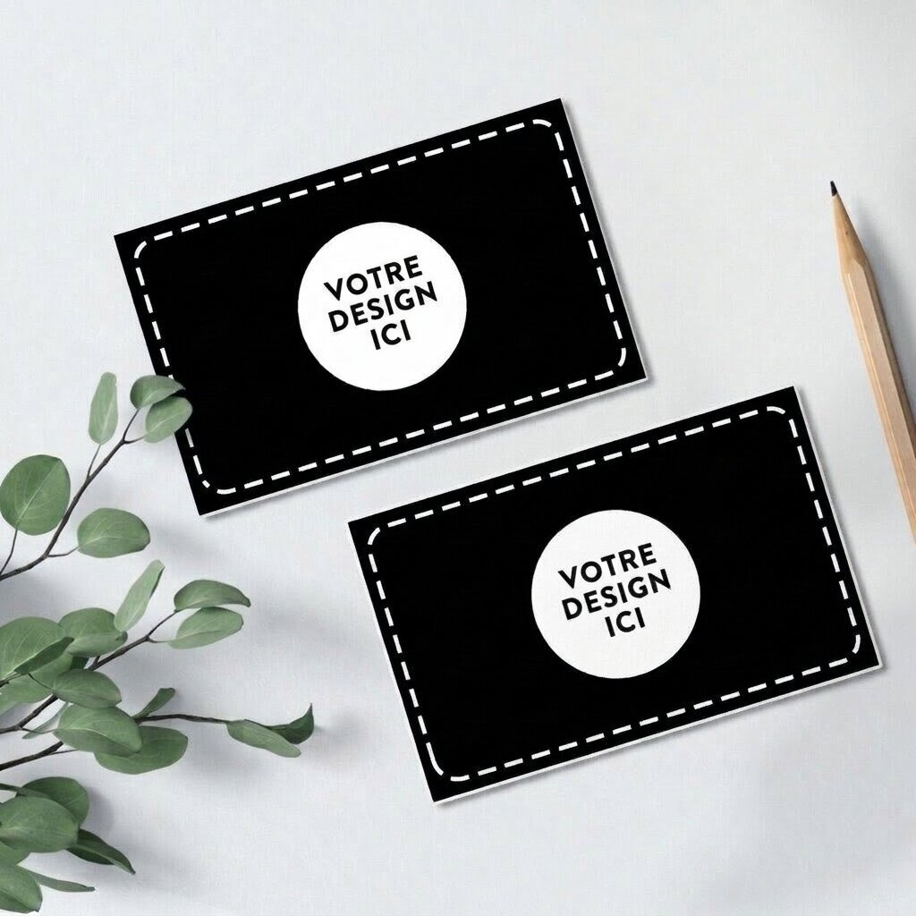 Cartes de visite en papier personnalisées recto-verso avec votre graphisme