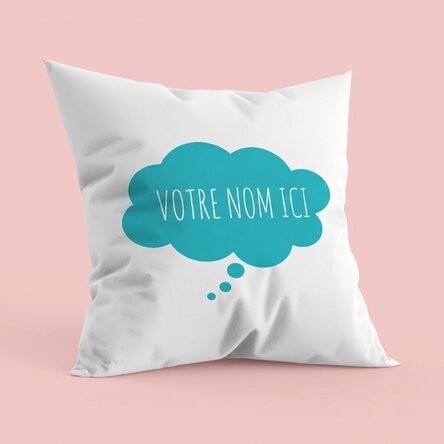 Coussin personnalisé avec des petits nuages