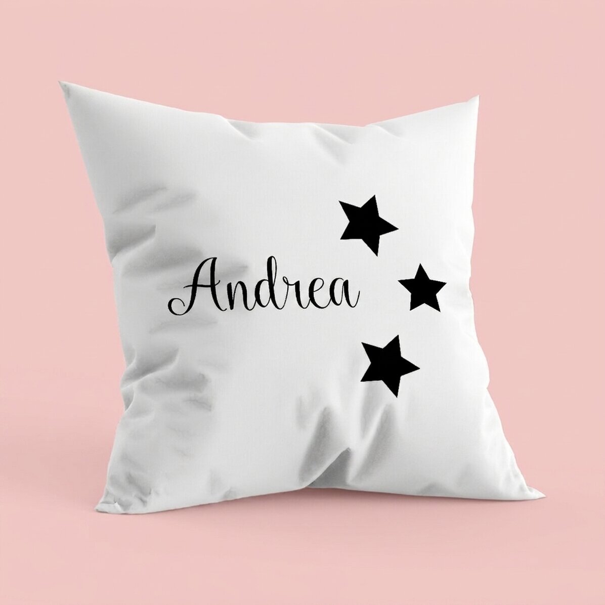 Coussin personnalisé avec prénom - étoiles