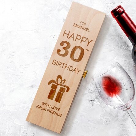 Coffret de vin personnalisé - Cadeau d