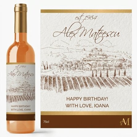 Vin personnalisé - millésime haut de gamme