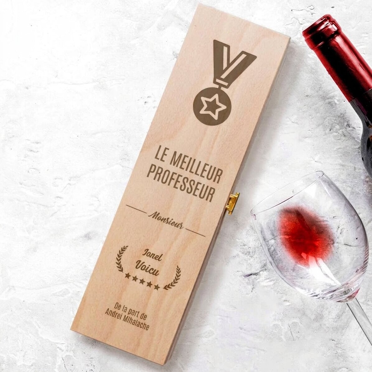 Coffret de vin personnalisé - Le plus...