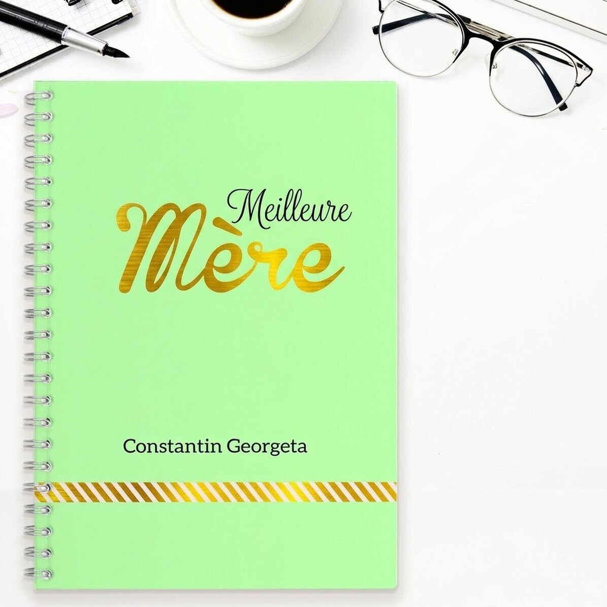 Carnet personnalisé - Best Mother, vert