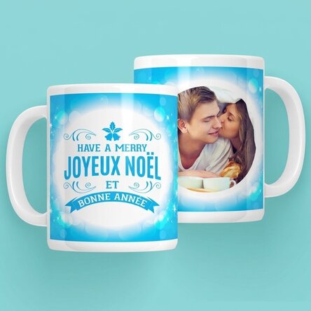 Tasse personnalisée avec une photo - Joyeux Noël et bonne année