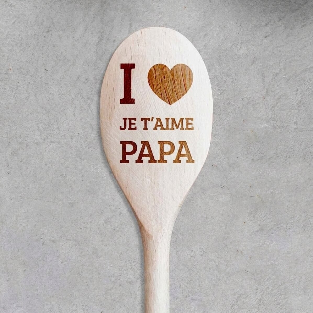 Cuillère en bois personnalisée - I love you