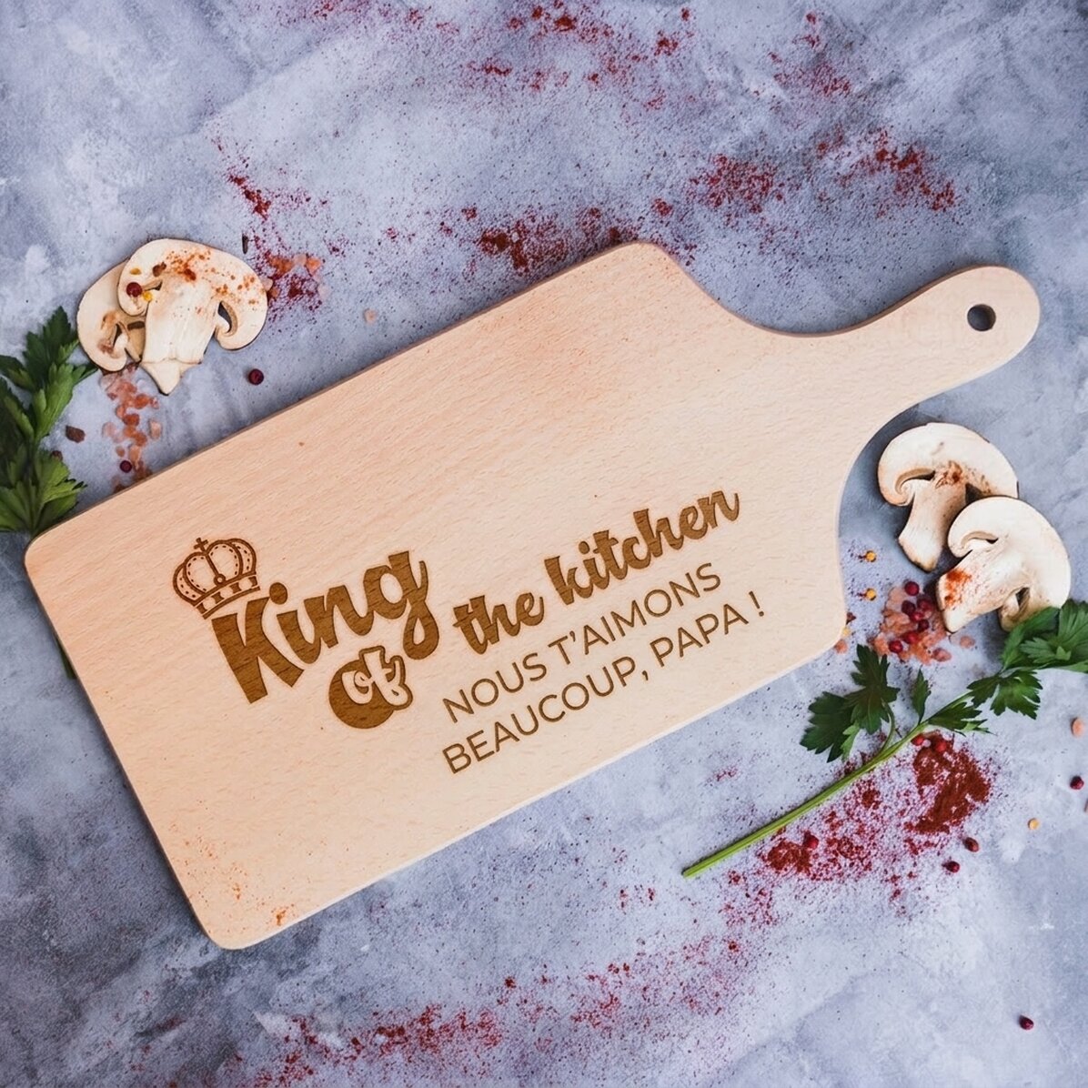 Planche à découper personnalisée - King Of The Kitchen