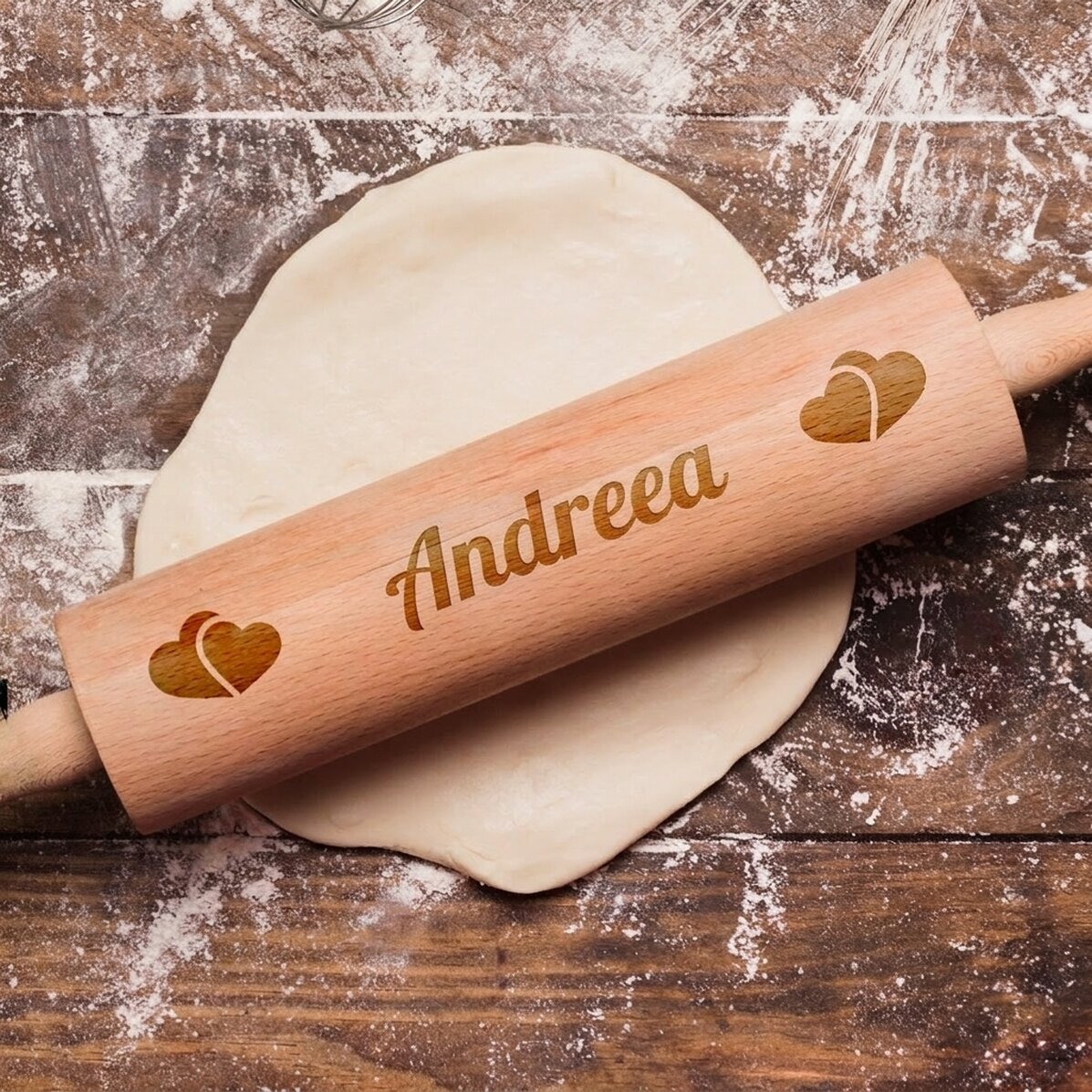 Tire-bouchon en bois personnalisé avec un nom d