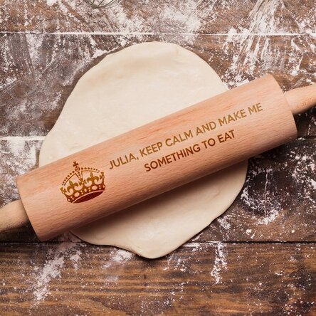Bâtonnet en bois personnalisé - Keep Calm