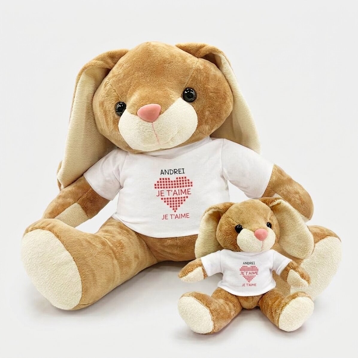 Peluche lapin personnalisée avec prénom - Love You