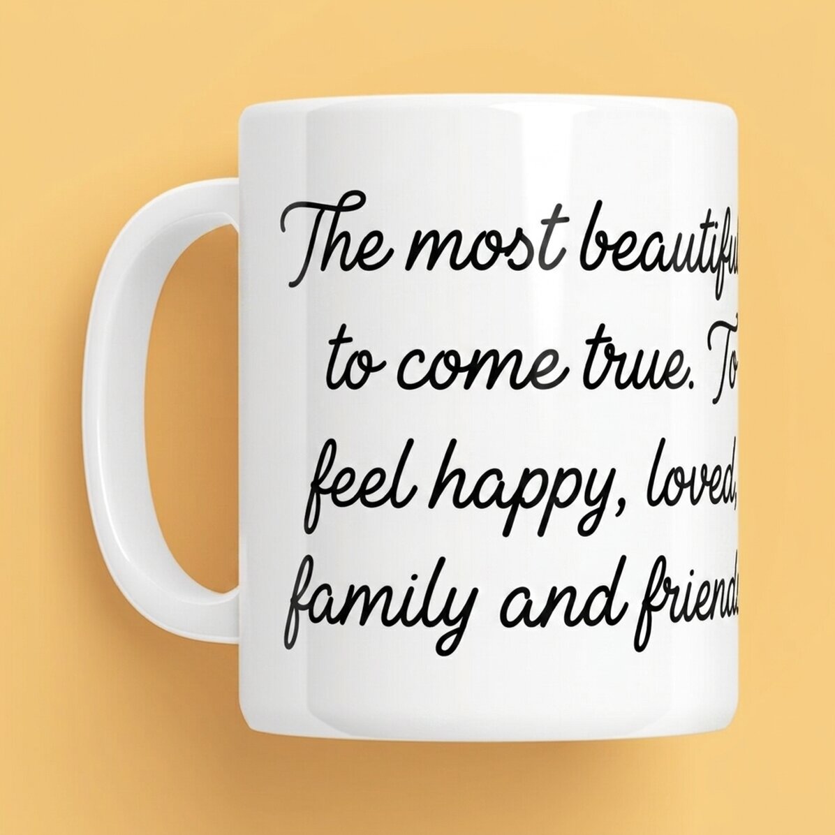 Tasse personnalisée avec un texte