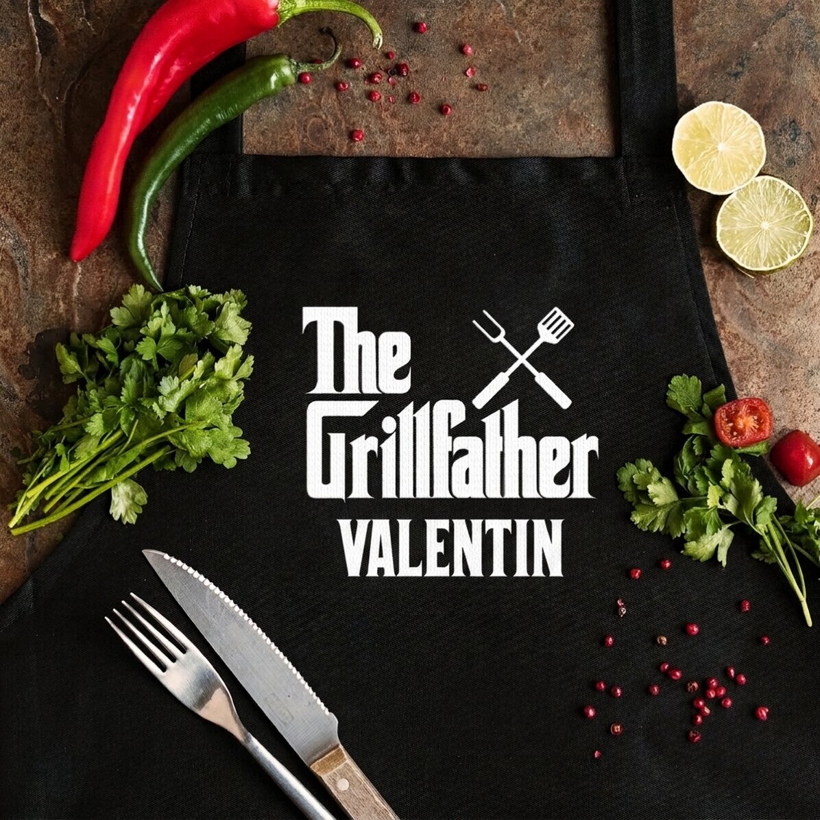 Tablier personnalisé - The Grillfather