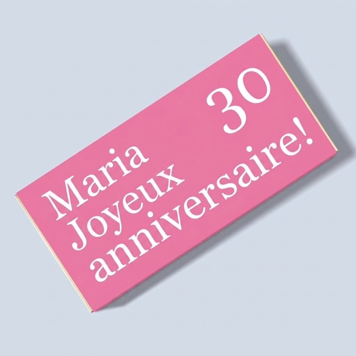 Chocolat personnalisé - Joyeux anniversaire