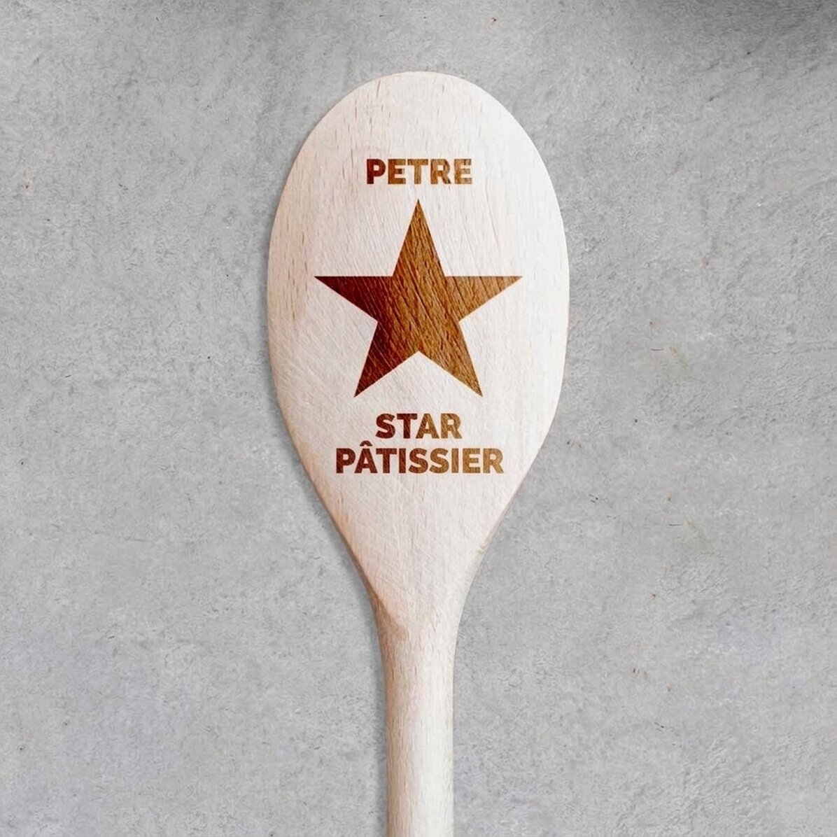Cuillère en bois personnalisée - La star de la cuisine