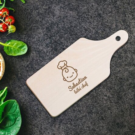 Mini-planche à découper personnalisée - Baby Chef