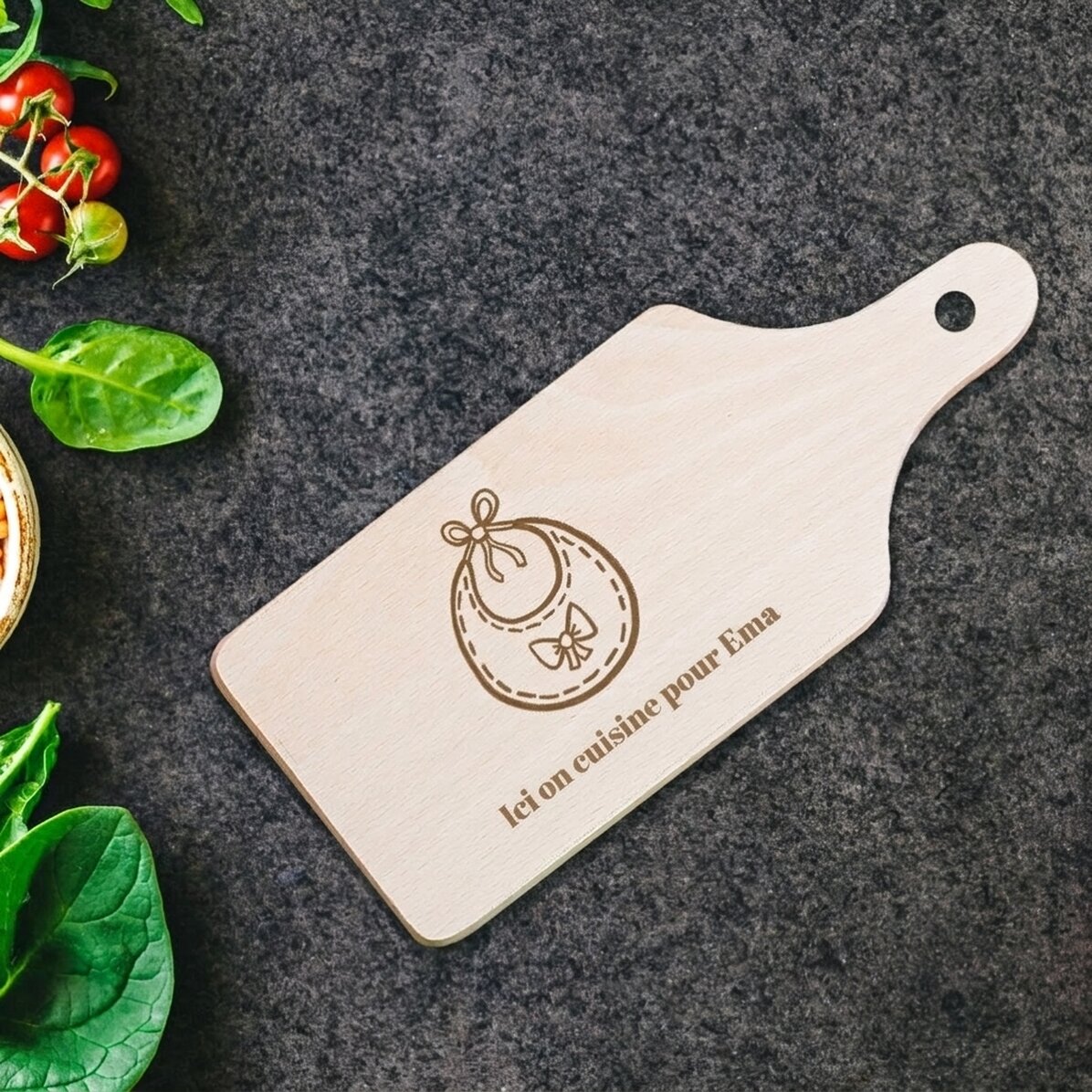 Mini-planche à découper personnalisée - Bavetica