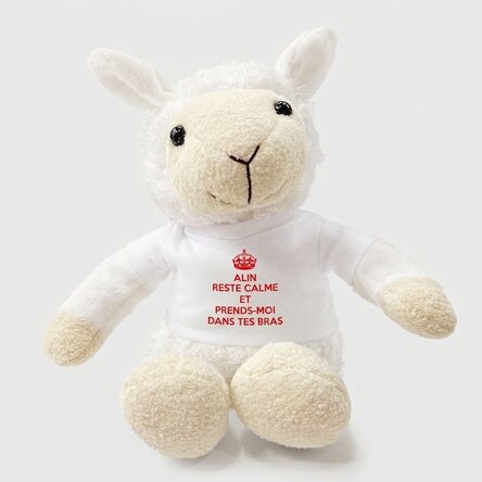 Peluche de mouton personnalisée - Keep Calm