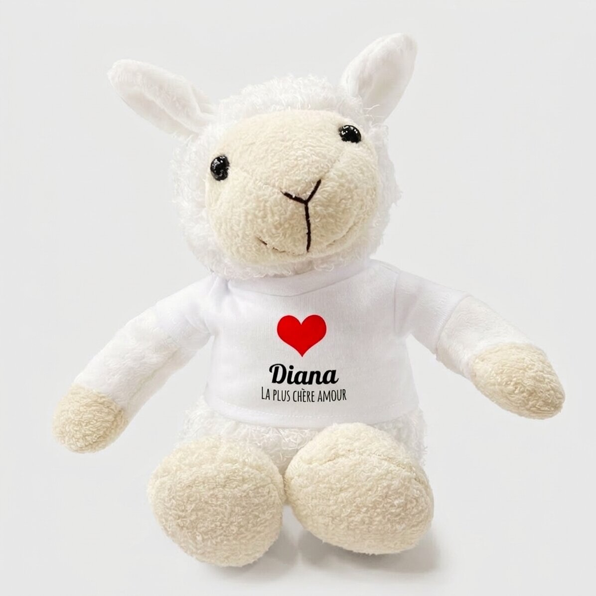 Peluche de mouton personnalisée avec un surnom affectueux