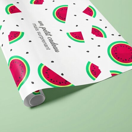 Papier d'emballage cadeau personnalisé - Melons