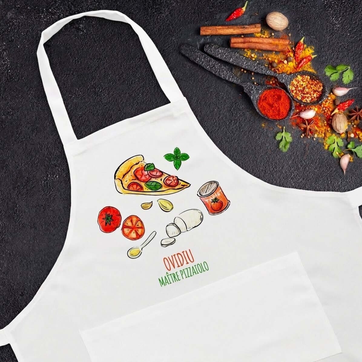 Tablier personnalisé - Maestru Pizzar