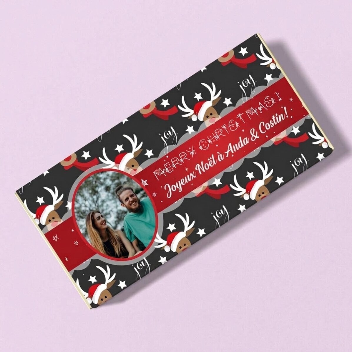 Chocolat de Noël personnalisé - Renne